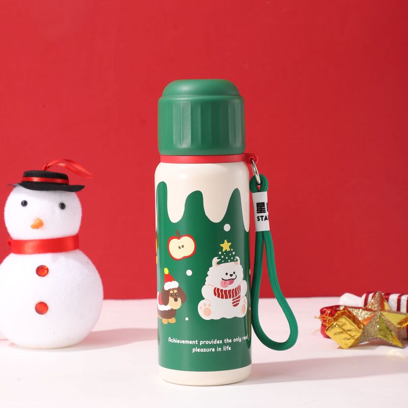 2024新型316ステンレスクリスマス保温カップ祝日プレゼント創意キャラクター弾頭保温ポット卸売り|undefined