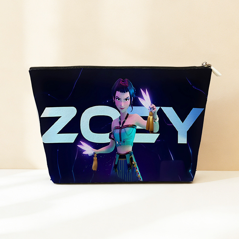 Explosión transfronteriza PU cuero caza de brujas bolsa de almacenamiento impermeable bolsa de maquillaje portátil bolsa de almacenamiento con cremallera bolsa pequeña