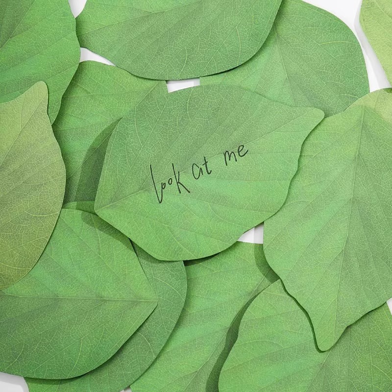 Hoja de árbol post-it notes creativos hojas notas notas para llevar adorables ins notas pasteles diy mensajes esta etiqueta pegatinas