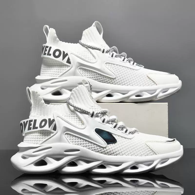 四季舒适透气飞织男运动鞋刀锋鞋跑步鞋男篮球鞋