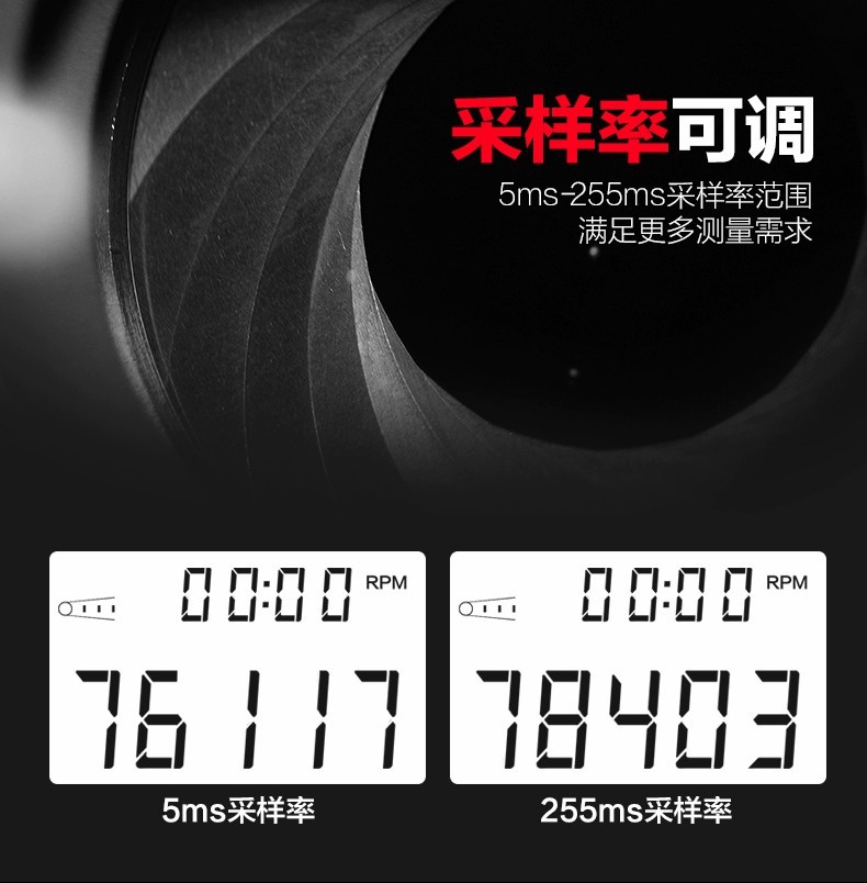 Unide tachometer digital display non-contact motor speed tester high precision laser digital tachometer