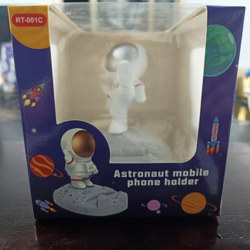 かわいい宇宙飛行士フィギュア宇宙飛行士携帯電話ホルダークリエイティブギフトデスクトップ装飾工芸品宇宙飛行士の装飾品|undefined