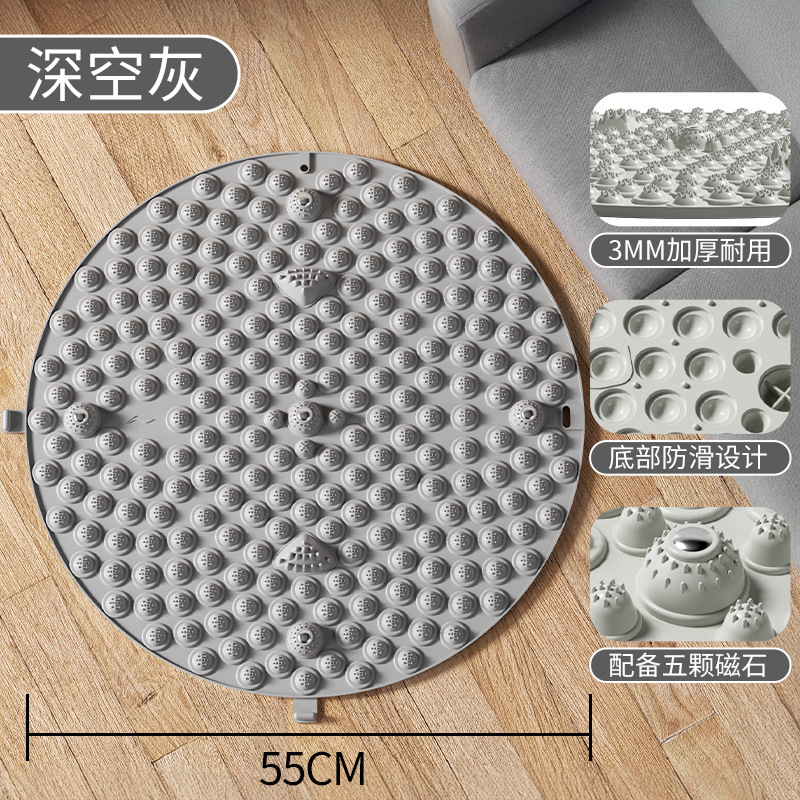 李宁指压板超慢跑专用足底按摩垫通经络室内原地跑步圆形家用脚踩|undefined