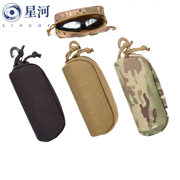 Outdoor Glasses Bag Army Fan Glasses Protection Box MOLLE Portable Tactical Glasses Protection Bag