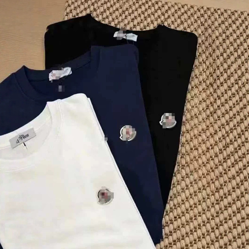 Cross-Border Wholesale Summer Trendy Brand Meng K Embroidered Logo Unisex Loose Short-Sleeve Casual Pure Cotton Round-Neck T-Shirt Cross-Border Wholesale Summer Trendy Brand Meng K Embroidered Logo Unisex Loose Short-Sleeve Casual Pure Cotton Round-Neck T-Shirt
