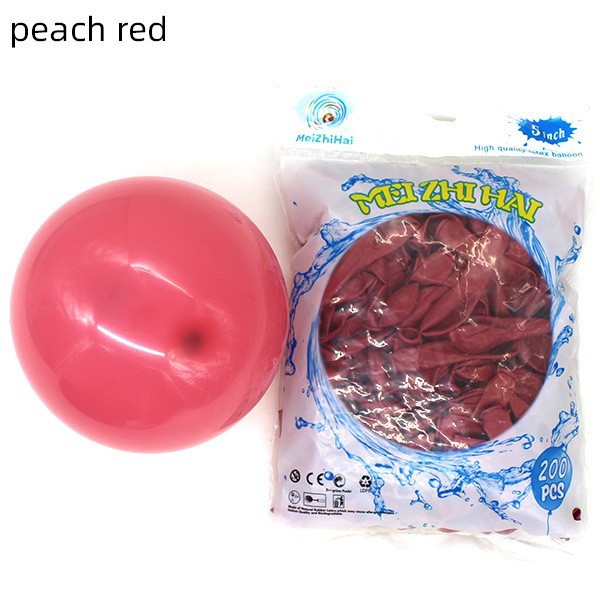 Globo de fiesta de boda de decoración de bola de 5 pulgadas, globo transparente de látex, juego al por mayor, puesto de empuje de globo de cumpleaños