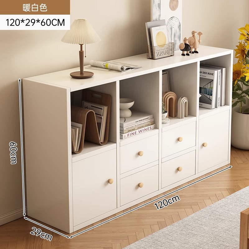 Gabinete al por mayor a prueba de polvo, estantería de piso, sala de estar, armario de almacenamiento multicapa, gabinete de cuadrillas, simple