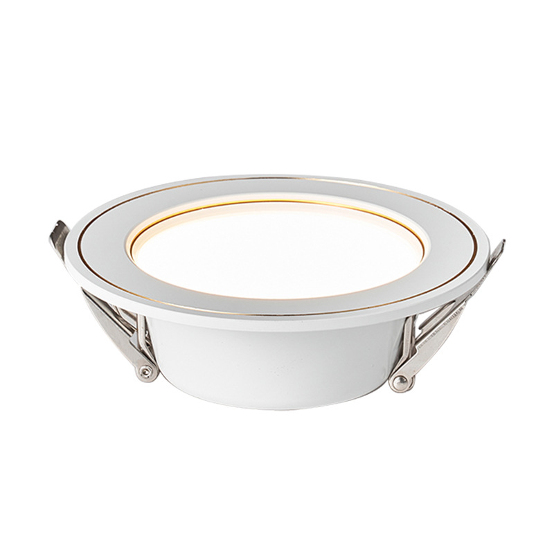 (2개) 가정용 다운 라이트 LED 천장 스포트라이트 5W 내장 구멍 7.5CM 거실 천장 황소 눈 구멍 램프