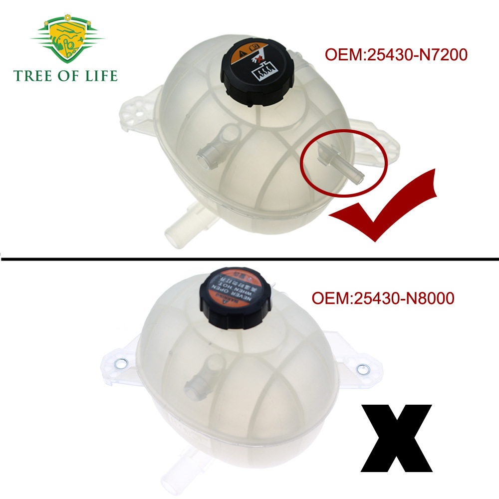 25430-N7200 is suitable for Kia's new radiator overflow coolant expansion tank with cover