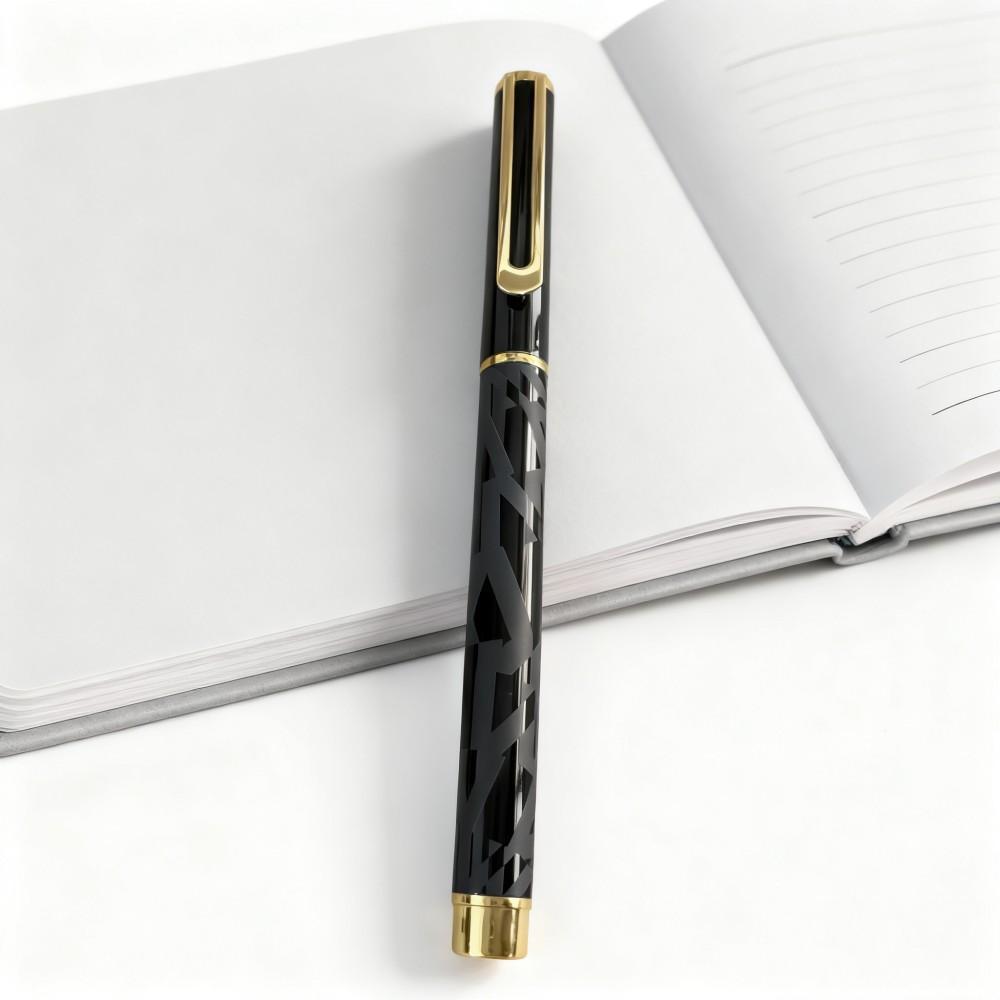 Black metal signature pen for men, suitable for gifts, business and corporate events, logo neutral pen, wholesale engraving available