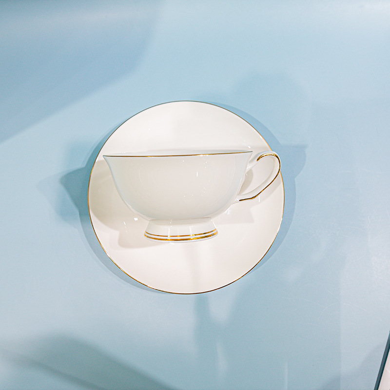 金箔杯碟 镶黄金边