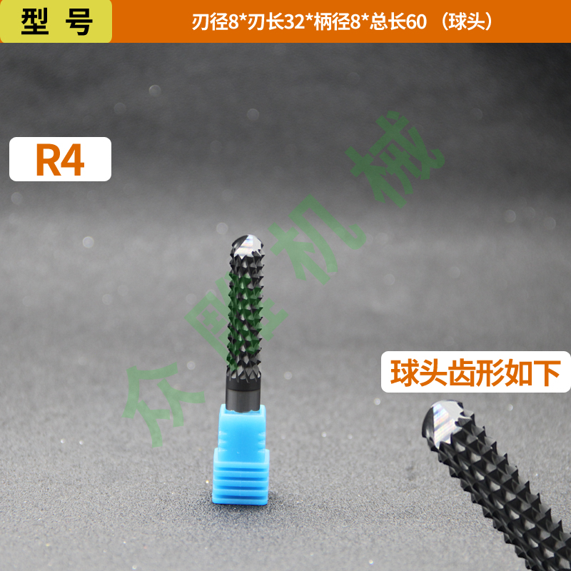 Cuchillo de maíz de acero de tungsteno recubierto de diamante DLC Fibra de vidrio Fibra de carbono FRP Fresa de piedra artificial de grafito