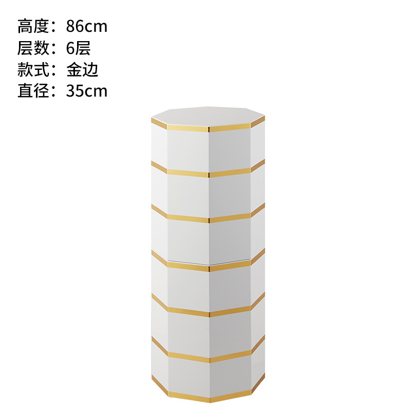 골드 에지 86cm 높이 6 층 35 직경