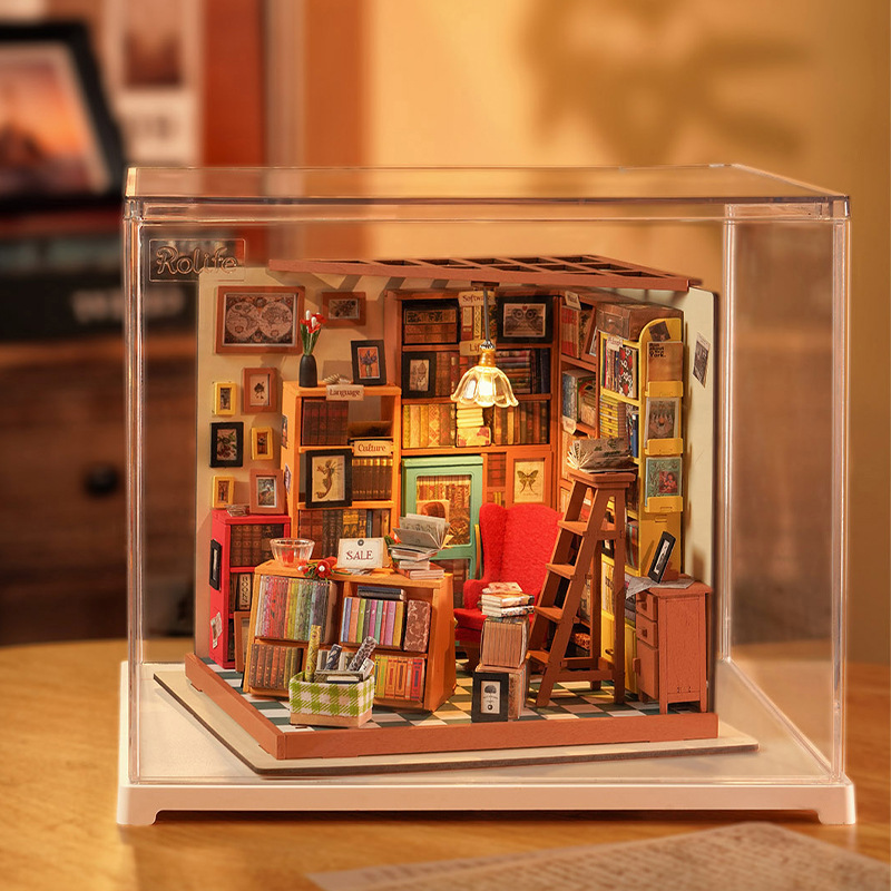 Ruo Wei Ruo Lai Kaixi Flower House Diy House Rompecabezas de la casa modelo de bricolaje Casa en miniatura Escena ensamblada Regalo de juguete