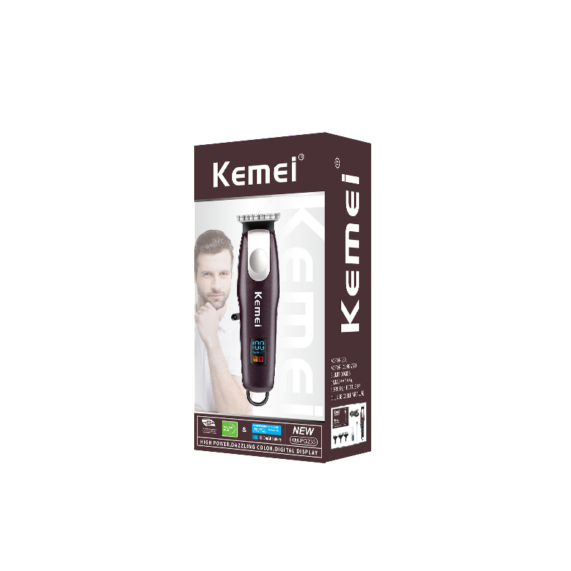Corte de pelo eléctrico Kemei KM-PG233 corte de pelo eléctrico doméstico corte de pelo digital transfronterizo corte de pelo digital corte de pelo al por mayor