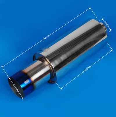 Tail Section Universal Modified | Exhaust pipe - 03-168l-hks-blue-plated