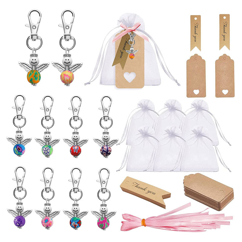 Ángel de la guarda llavero colgante llavero bautismo de boda bebé Luna Llena ducha comunión invitado gracias