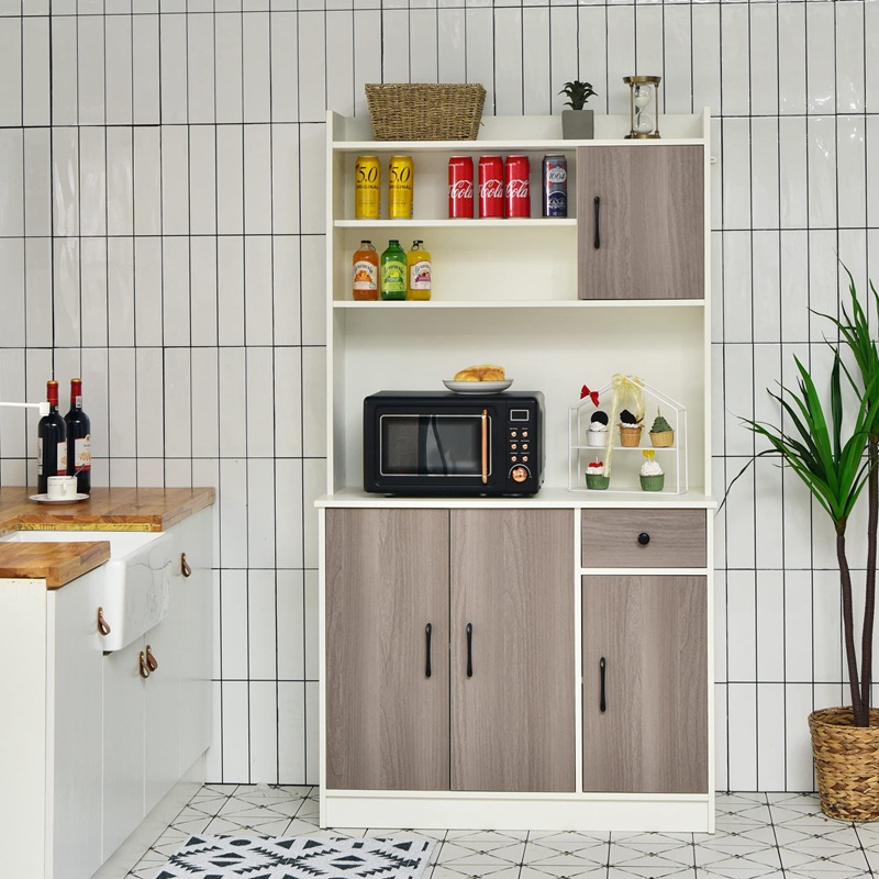 Aparador gabinete simple moderno multi-funcional armario cocina comedor de almacenamiento gabinete de té gabinete de almacenamiento del hogar