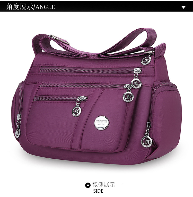 A new popular women's crossbody bag with multiple layers made of Oxford fabric, fashionable, casual and trendy. It's a single-shoulder bag for middle-aged and elderly mothers undefined