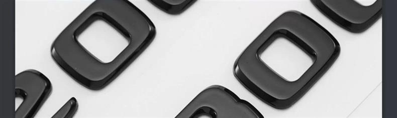 Suitable for Mercedes-Benz GLC43 AMG, rear emblem sticker, GLC63, GLE53, side emblem, black modification emblem