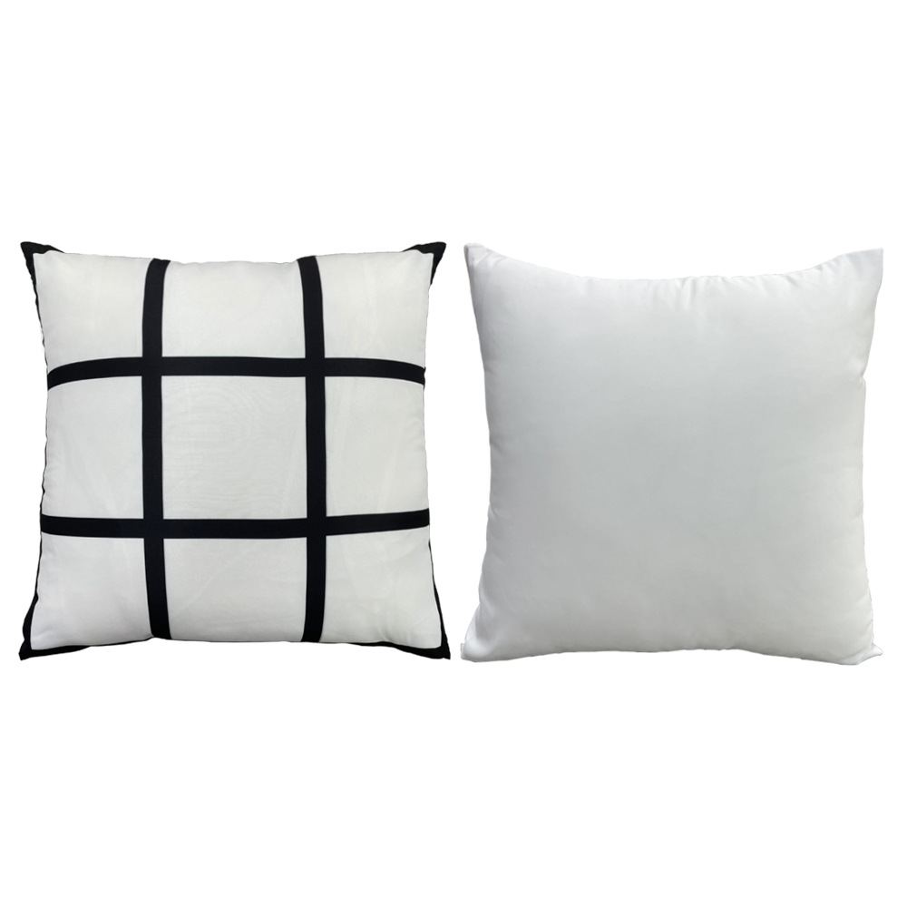 Impresión de transferencia térmica directa de fábrica funda de almohada de piel de melocotón sin núcleo de almohada de moda consumibles en blanco al por mayor