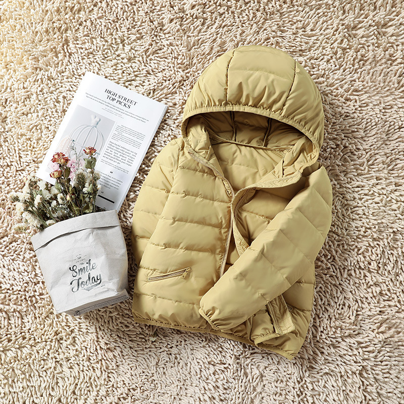 Chaqueta de tejido ligera y sin costuras para niños 90 chaqueta blanca para niños y niñas chaqueta encapuchada