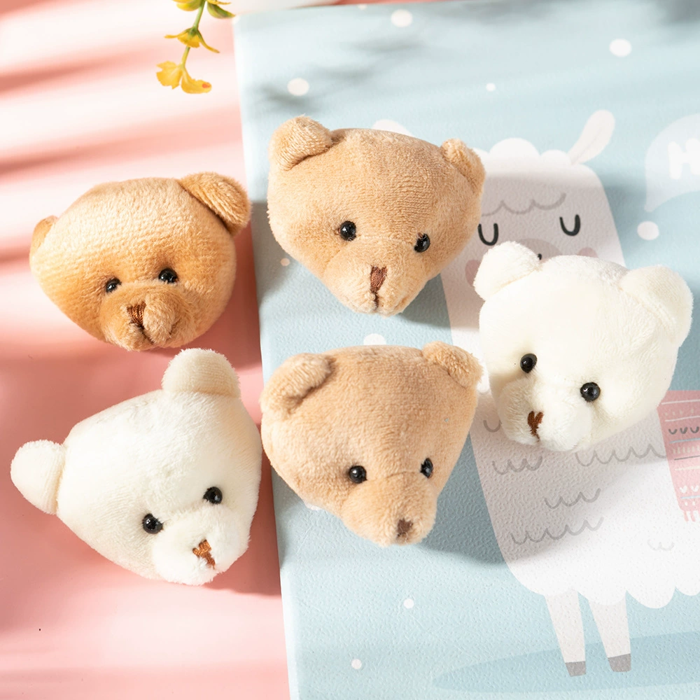 Мультяшные украшения медведь Брошь Осень и Зима плюшевая маленькая Di голова медведя сумка аксессуары для одежды голова медведя