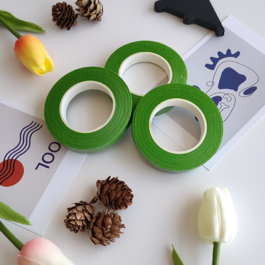 Ventas directas de fábrica cinta floral 27 m flor varilla cinta de papel crepé cinta de color al por mayor de producción de bricolaje