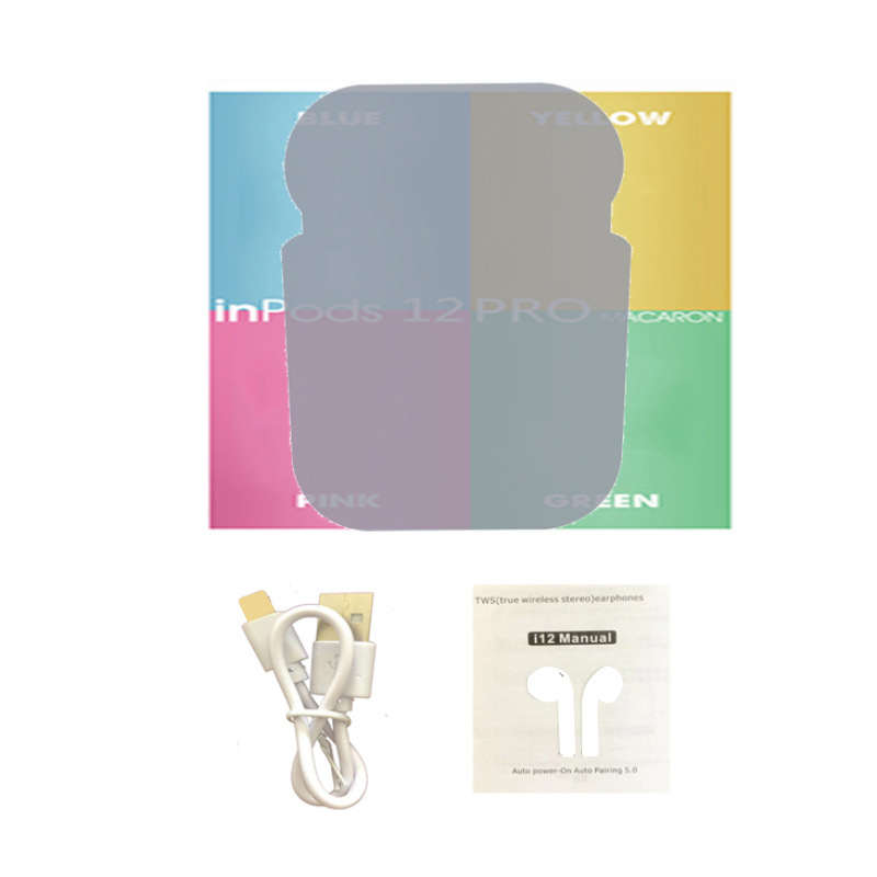 I12 auriculares Bluetooth TWs auriculares inalámbricos macaron pro4/pro6 auriculares Bluetooth J6 transfronterizos