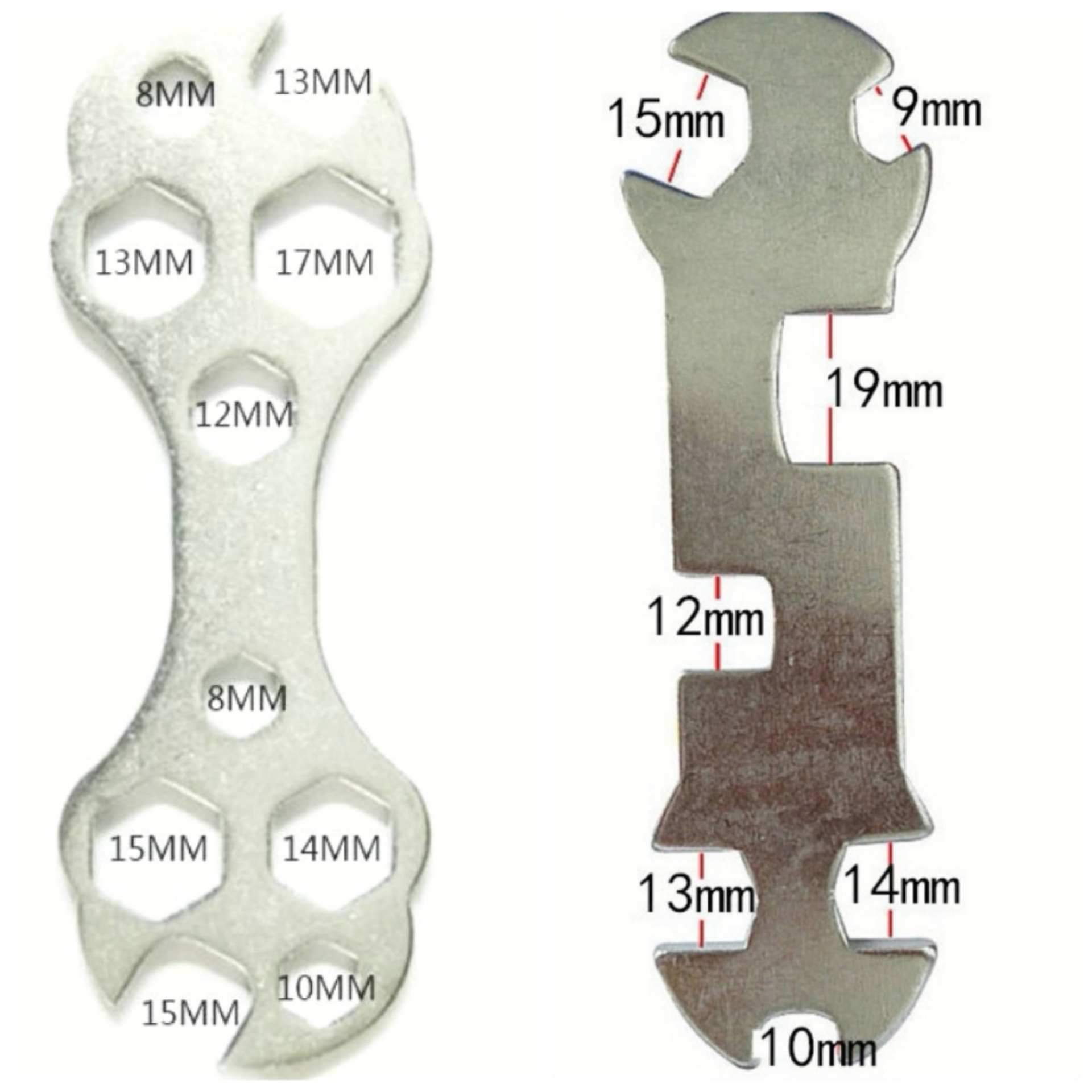 批发外开口梅花扳手 自行车维修工具 多功能花片扳子单车配件工具