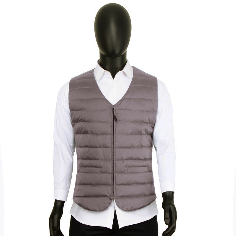 Slim-Fit New down Cotton Inner Vest for Men, Warm and Windproof V-Neck Popular New Trendy Vest Cotton