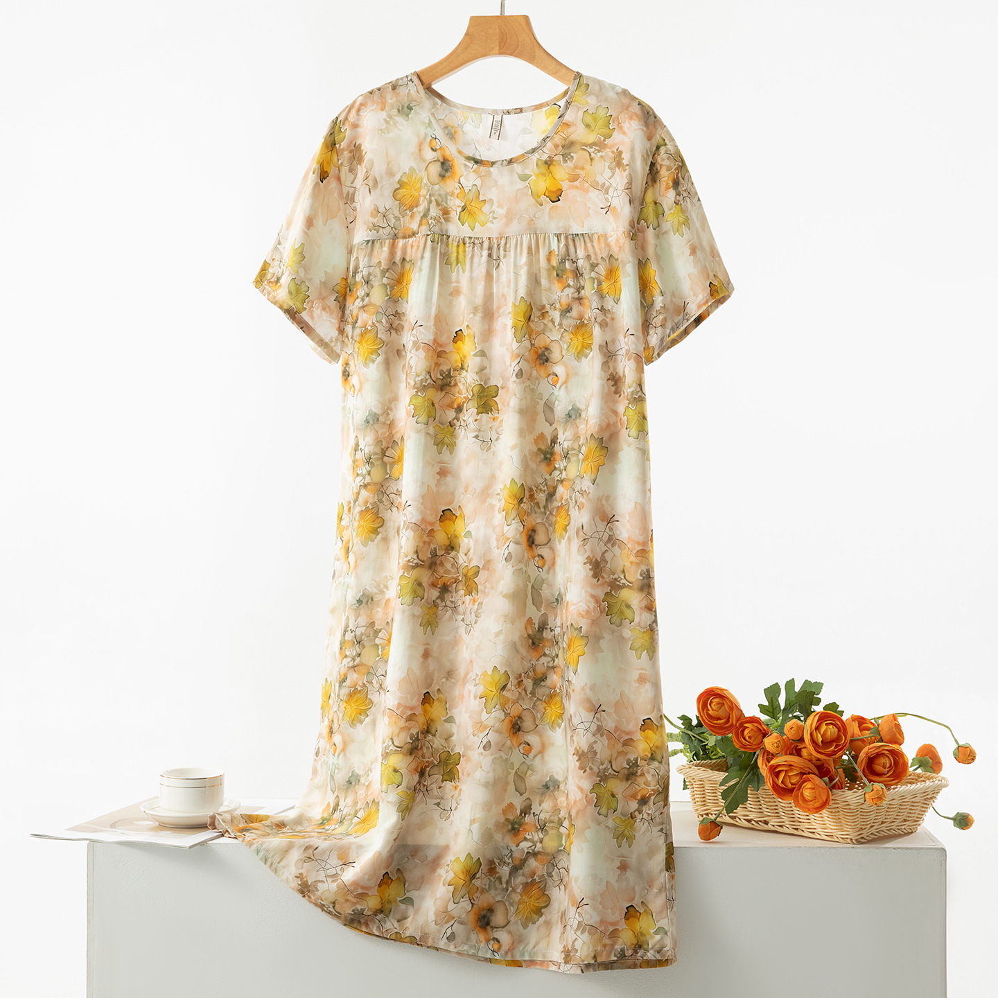 Apricot and maple fields