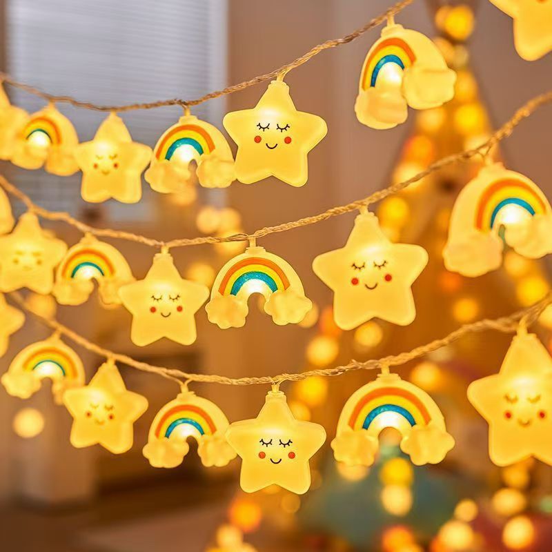 Led stars clouds small lights festival kindergarten tent children indoor tent room birthday decoration