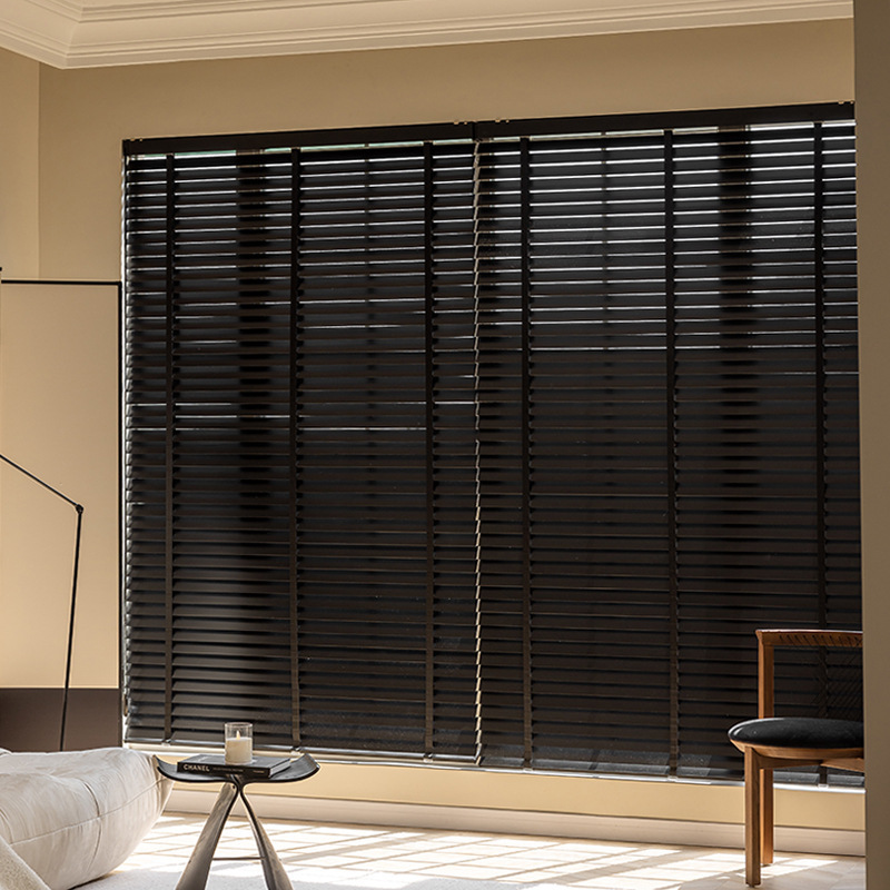 solid wood venetian blinds wooden curtains office study living room balcony shading sunshade lifting roller shutter