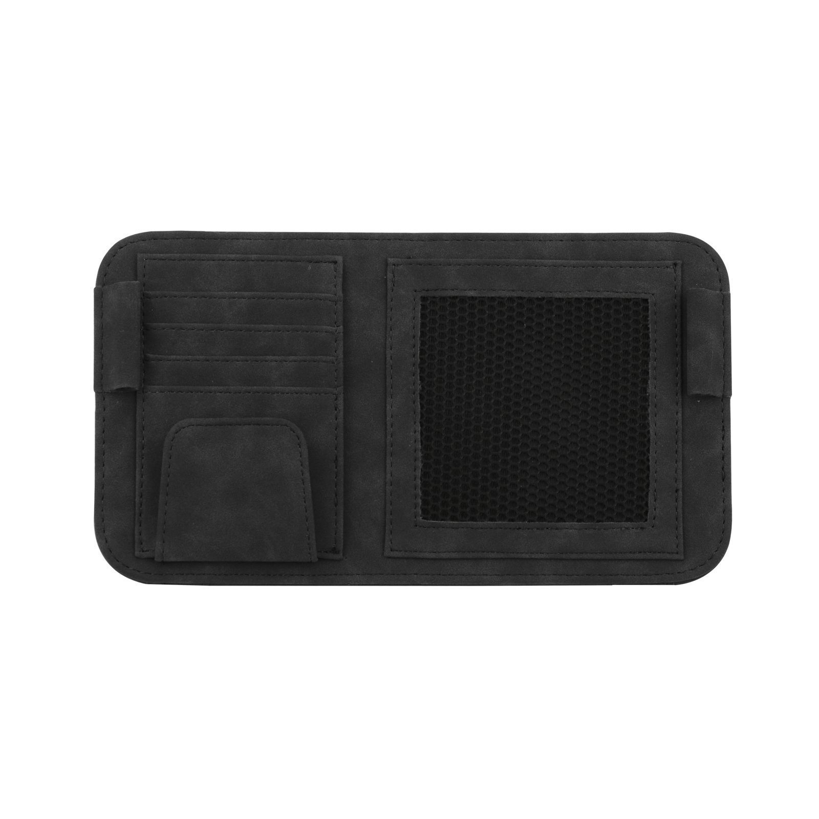 Qìchē – Car Sun Visor Multimediya və saxlama aksesuarları - black-suede-high-end-super-hard-not-soft