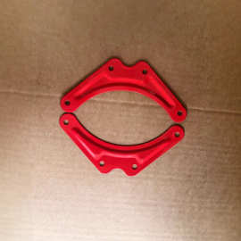 稳驼梯子工厂定制配件大全升降梯人字梯通用直角固定器三角片出口