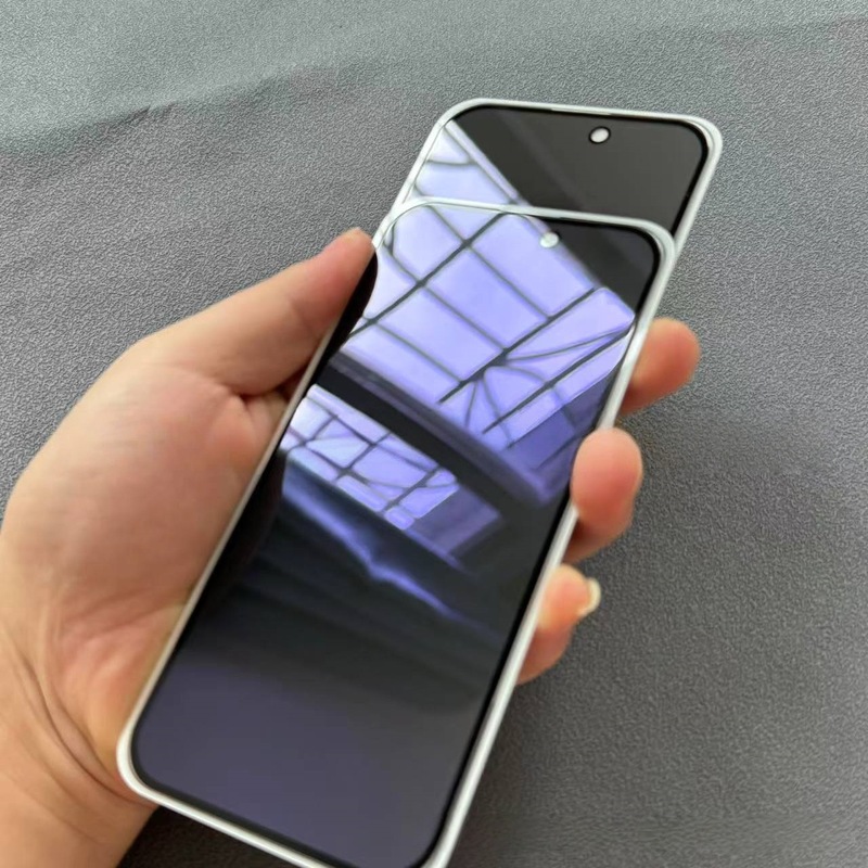 适用苹果17promax防窥膜iphone16高铝14丝印15plus一体防尘钢化膜|undefined