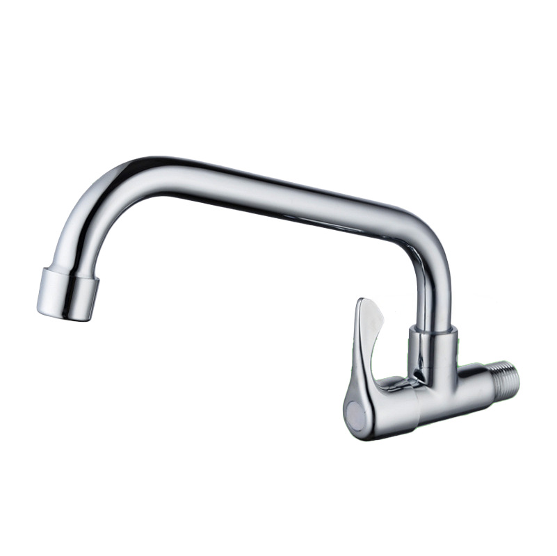 grifo de enfriamiento único de cobre completo para ingeniería doméstica bola giratoria universal lavabo de verduras grifo de cocina