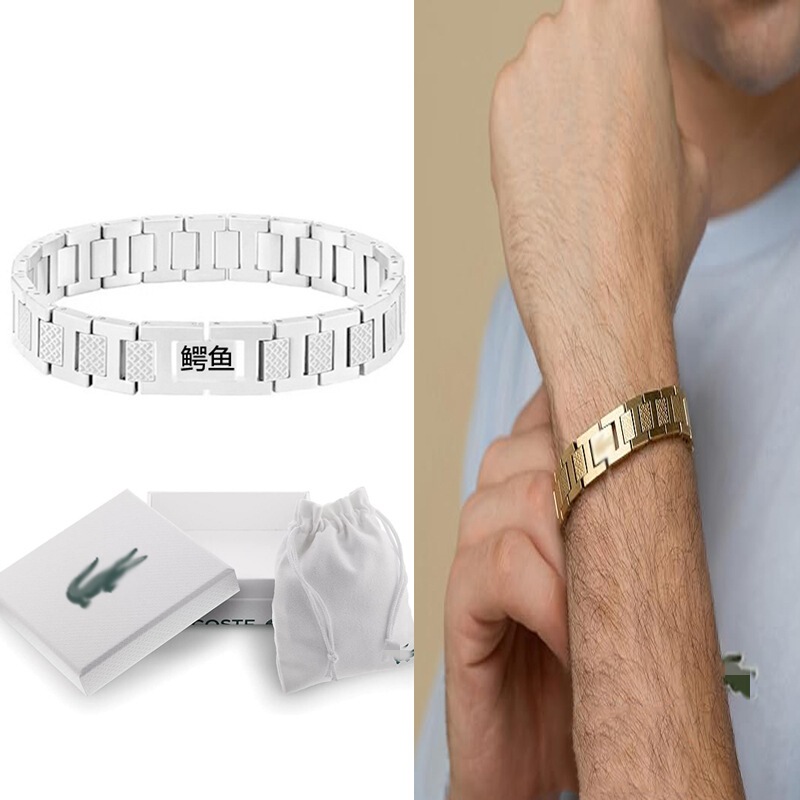 2026 Amazon Hot-Selling Stainless Steel Crocodile Bracelet Men's Jewelry Adjustable Titanium Steel Small Crocodile Bracelet