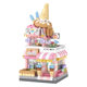 LOZ Mini Street View Building Blocks 8813 Micro Particles Children's Assembled Toys Gift Small House Ice Cream Shop