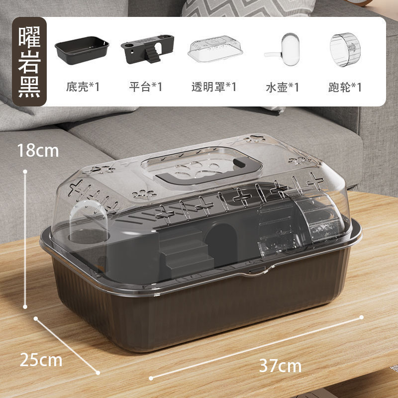 ハムスター専用ケージ ゴールデンベア ポータブル テイクアウト 二層 格安 高級ヴィラ 特大 専用アクリル 透明|undefined