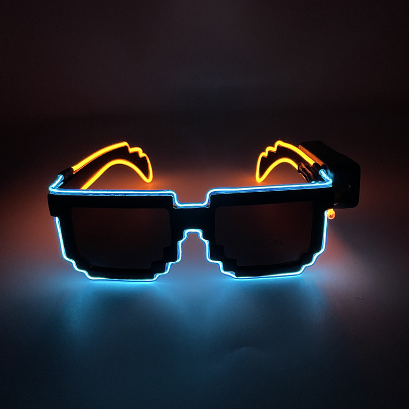 Fresco brillante el mosaico inalámbrico gafas luminosas discoteca LED nuevas KTV bar atmósfera productos
