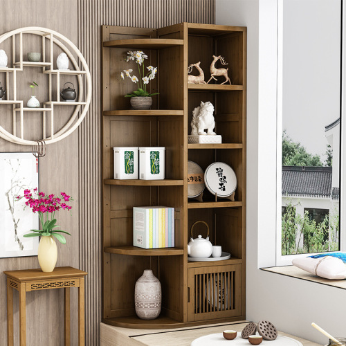 Wholesale corner cabinet storage cabinet balcony storage cabinet, home use item cabinet simple corner shelf floor-standing small