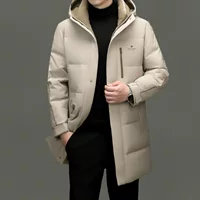 Съёмный пуховик с капюшоном, зимняя парка для досуга, лёгкий 0,7 кг, размеры 170–195