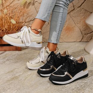 2025 European and American Cross-Border Export Large Size Women's Shoes Sports Shoes Women's Spring and Autum New Flats Sports Shoes Women's Shoes
