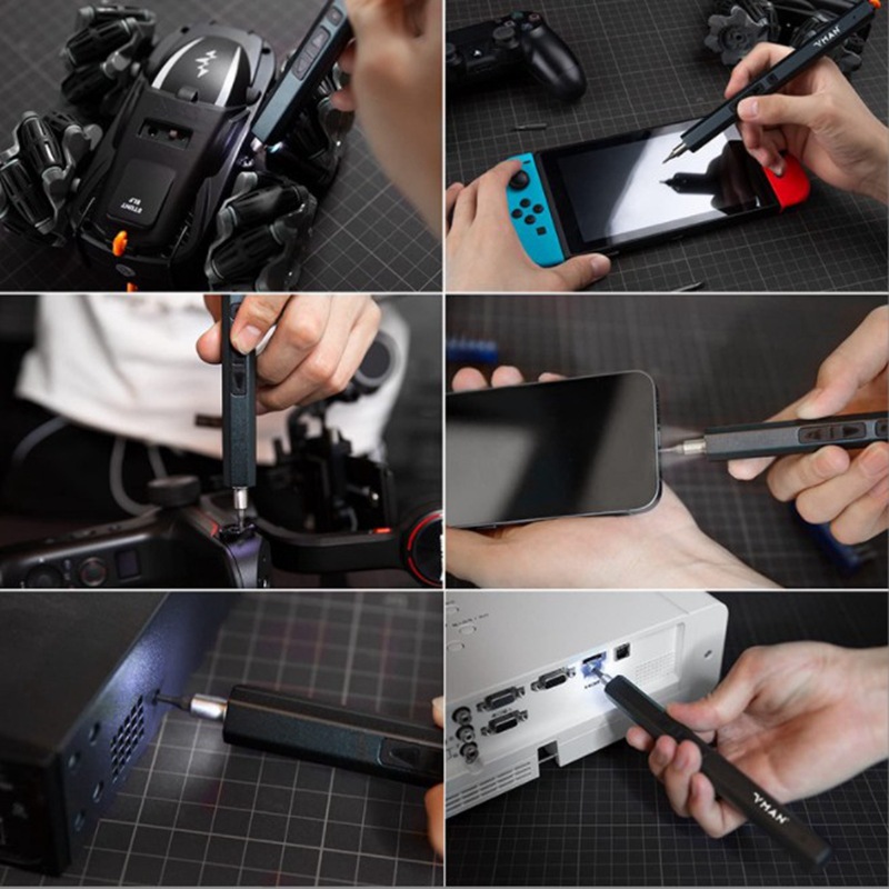 Herramienta de desmontaje de teléfonos móviles 50 en 1, gafas, consola de juegos, juguetes, computadora, destornillador eléctrico recargable, manual y automático integrado