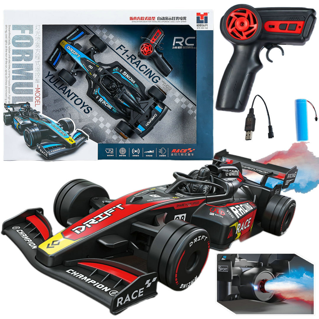 1:12喷雾四通道遥控赛车996-142男孩F1汽车招生礼品儿童玩具批发