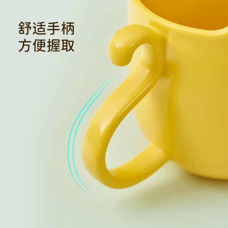 children's cartoon toothbrush and mouthwash set, cute animal cup 201–300 ml, 3-color options