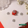 Metal Christmas diamond accessory for manicure, suitable for import, with snowflakes, wholesale