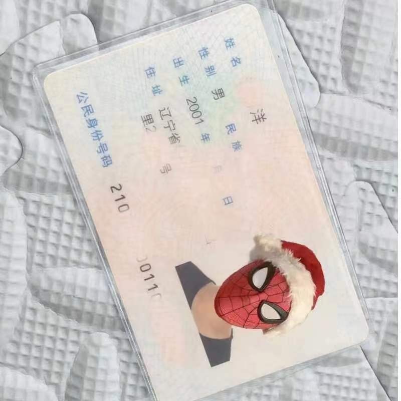 Xiaohongshu パロディー ID カード保護カバー ID 抗磁性フェイスカバー漫画銀行 IC カードバスカード会員カードカバー|undefined
